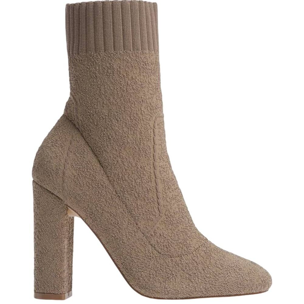 Charles by Charles David Iceland Knit Bootie Taupe Size 9 Sock Bootie 3" Heel